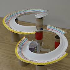 Paper Plate Rollercoaster