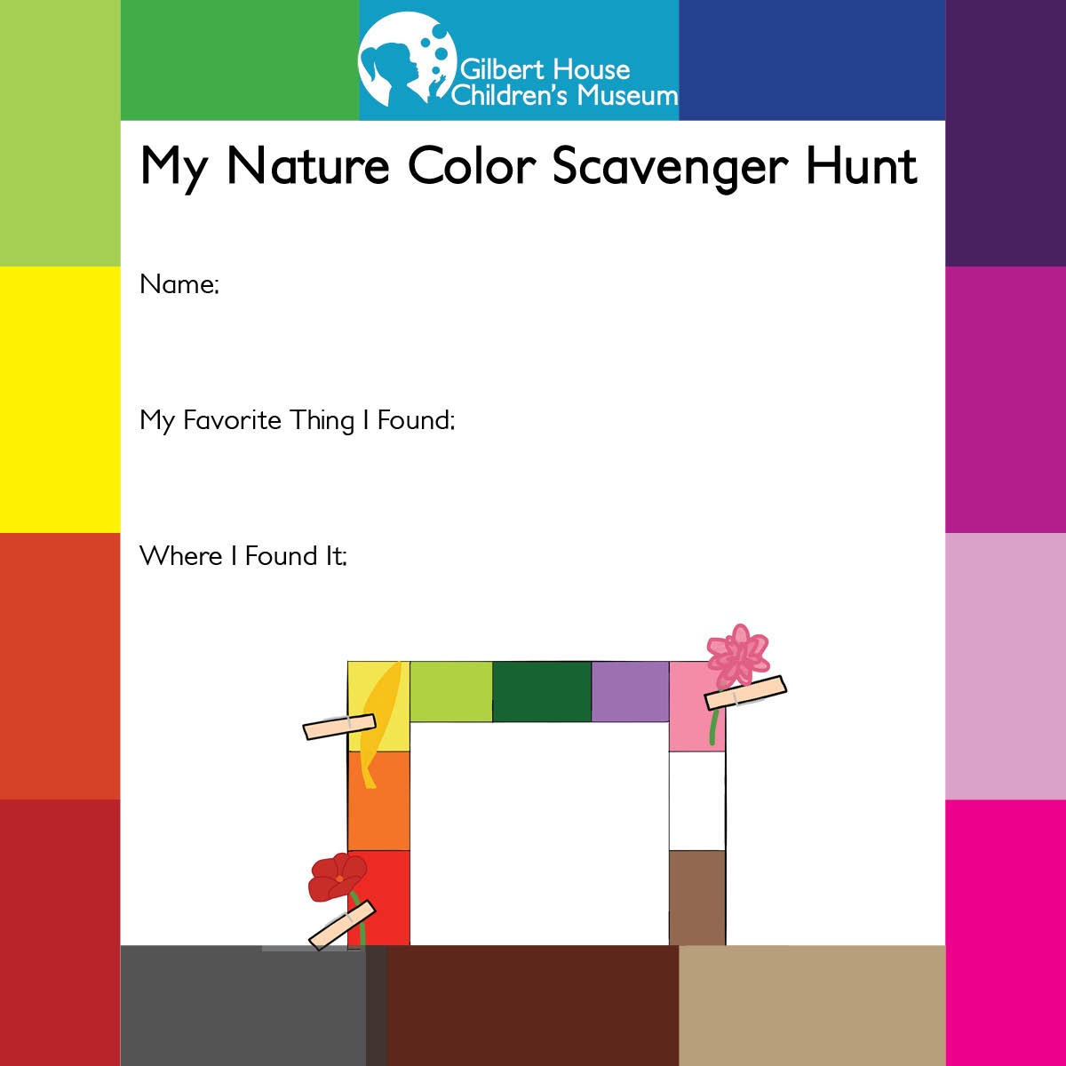 Nature Color Scavenger Hunt Newsletter