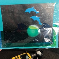 Craft project featuring underwater scene to demonstrate the differences between transparent, translucent and opaque materials.